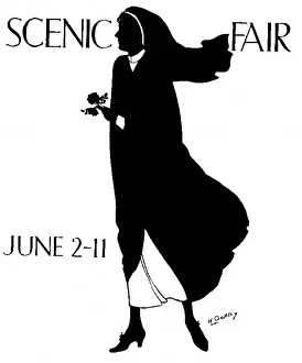 Scen Ic Prints: Advertisement with silhouette for Scenic Fair