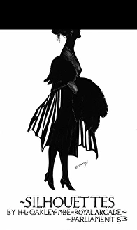 Images Dated 29th March 2012: Advertisement for silhouettes by H. L. Oakley