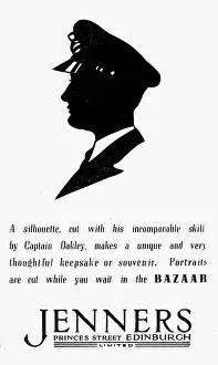 Advertisement for silhouettes, Jenners of Edinburgh