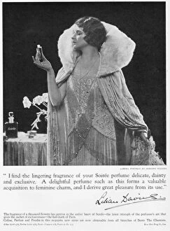 Opera Collection: Advert for Soiree perfume as used by Lilan Davies
