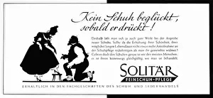 Advertisement for Solitar Fine Shoe Care