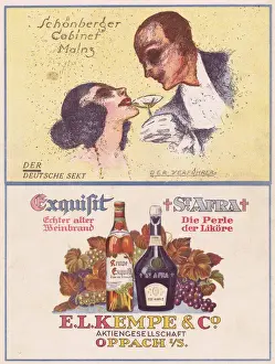 Advert for sparkling wine