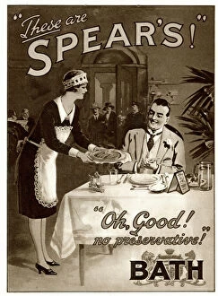Restaurant Collection: Advert, Spears Sausages of Bath