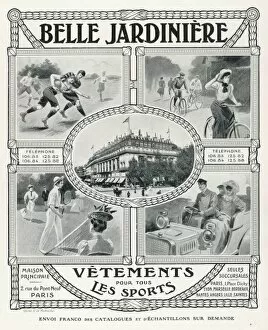 Jardiniere Gallery: Advert / Sportswear 1907