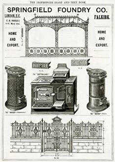 Images Dated 13th September 2017: Advert for Springfield Foundry Co. iron items 1889