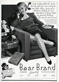 Advert for Stockings by Bear Brand 1934