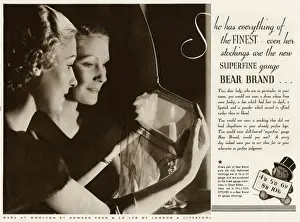 Advert for Stockings by Bear Brand 1935
