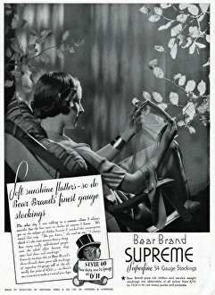 Brand Gallery: Advert for Stockings by Bear Brand 1935