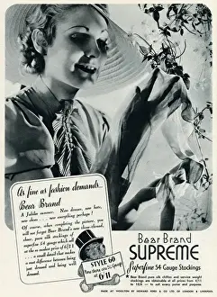 Advert for Stockings by Bear Brand 1935