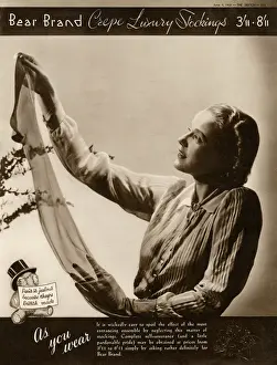 Advert for Stockings by Bear Brand 1937