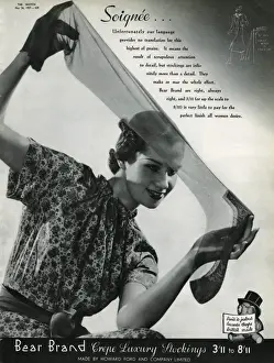 Advert for Stockings by Bear Brand 1937