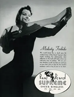 Advert for Stockings by Bear Brand 1938
