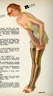 Undressing Gallery: Advertisement, Stockings by Carlton