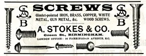 Advert, A Stokes & Co, Birmingham Advert, A Stokes & Co, Birmingham