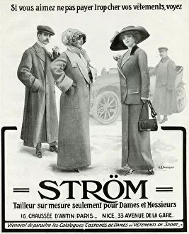 Images Dated 19th April 2016: Advert for Strom mens and womens motor clothing 1912