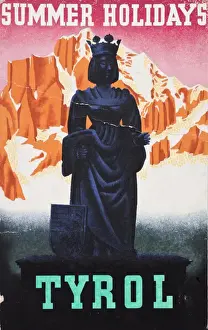 Tyrol Prints: Advertisement for summer holidays in Tyrol, Austria