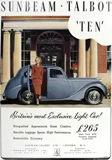 Stepping Prints: Advertisement for Sunbeam Talbot car