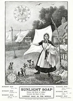 Washday Prints: Advert for Sunlight Soap 1902