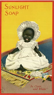 Clean Collection: Advert, Sunlight Soap, black baby girl and doll