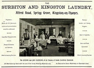 Cleaning Collection: Advert, Surbiton and Kingston Laundry, Surrey