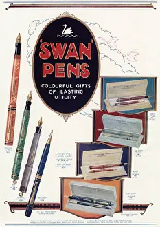 Pens Prints: Advert for Swan pens 1929