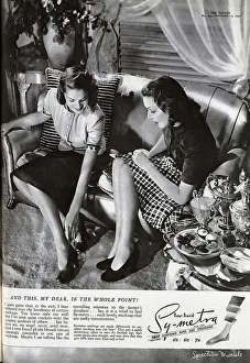 Tights Prints: Advert for Sy-metra stockings
