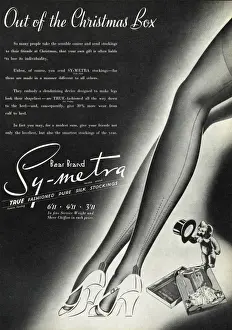 Seams Prints: Advert for Symetra Bear Brand stockings 1939
