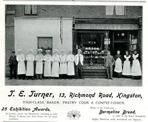 Bakery Prints: Advert, T E Turner, Bakery, Kingston-on-Thames, Surrey