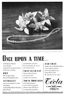 Advert for Tecla pearls (London) Date: 1938