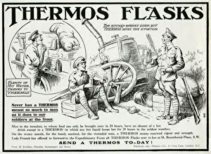 Images Dated 27th May 2016: Advert for Thermos flasks WW1