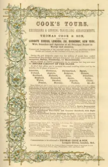 Tours Prints: Advert, Thomas Cooks Tours