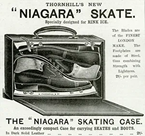 Skate Gallery: Advert for Thornhills Niagara ice-skates 1895