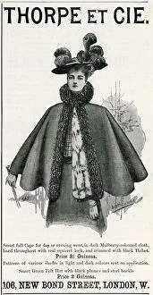 Images Dated 27th November 2017: Advert for Thorpe et Cie womens clothing 1895
