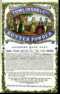 Easy Prints: Advert, Tomlinson & Co's Butter Powder
