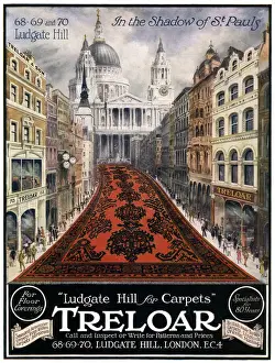 Ludgate Prints: Advert for Treloar carpets 1918