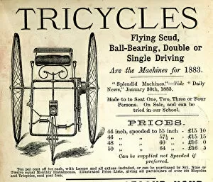Images Dated 6th September 2017: Advertisement for Tricycles