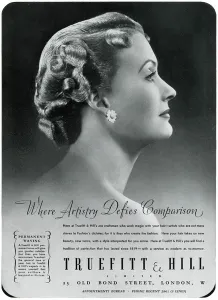 Styling Prints: Advert for Truefitt & Hill - hair stylists & products 1937