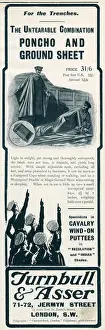 Rainy Prints: Advert for Turnbull & Asser, combined poncho & ground-sheet