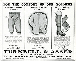 Asser Collection: Advert for Turnbull and Asser military outfits 1916