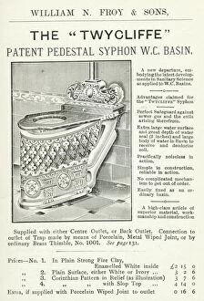 Advert for Twycliffe ornate toilet