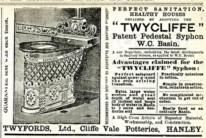 Advertisement, Twycliffe Patent Pedestal Syphon Toilet