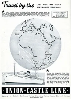 Advert, Union-Castle Line, South Africa