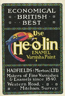 Enamel Collection: Advert, Use Heolin Enamel Varnish & Paint
