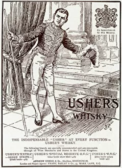 Appointment Gallery: Advert for Ushers Whisky by Bernard Partridge 1912