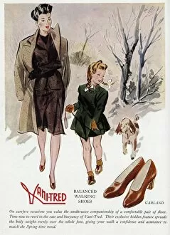 Images Dated 5th October 2017: Advert for Vani-tred shoes 1946