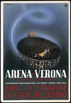 Posters Collection: Advert / Verdi Opera 1953