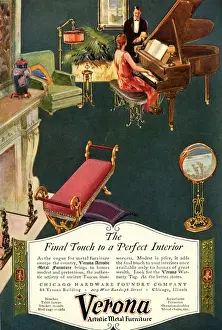 Hardware Prints: Advert for Verona metal furniture