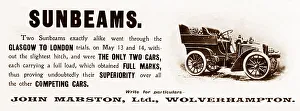 Advertisement for veteran Sunbeam cars