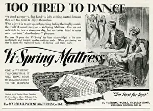 Coil Prints: Advert for Vi-spring Mattress 1929