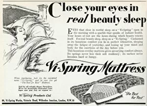 Images Dated 18th April 2012: Advert for Vi-Spring Mattress 1931